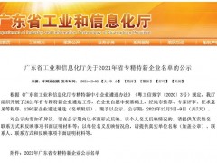【喜報】矩形入選2021省級專精特新企業！